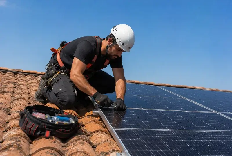 Maintenance et monitoring de panneaux solaires à Saint-Georges-d'Espéranche